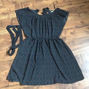 Cute printed black dress